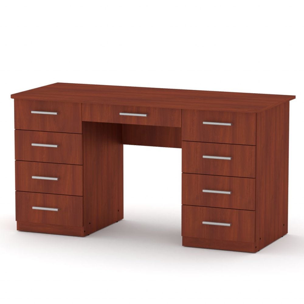 eoshop Písací stôl KANTOR-3 (Farba dreva: kalvados)